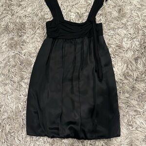 BCBGMaxAzria Black Silk Cocktail Dress | Size 8